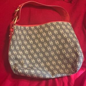 Dooney & Bourke Red and Gray Shoulder Bag